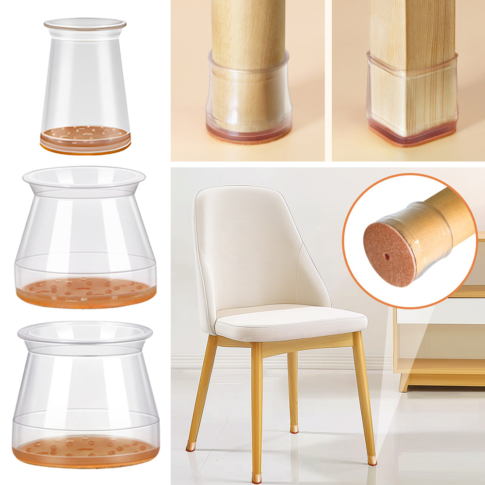 Visitor Chair Padded - 8 Buah/Set Penutup Kaki Kursi Bulat