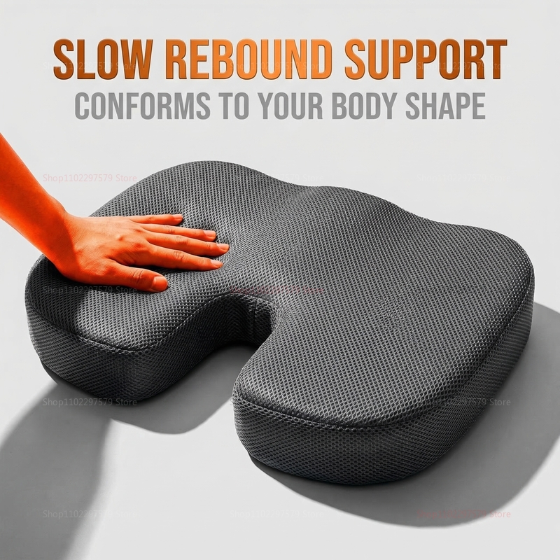 Visitor Chair Padded - Bantal Duduk Perjalanan Busa Memori Bentuk