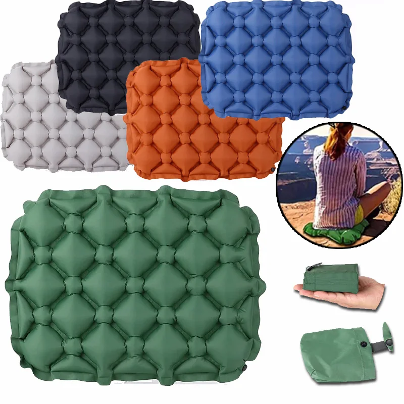 Visitor Chair Padded - Bantal Duduk Tiup Portabel Ringan, Alas
