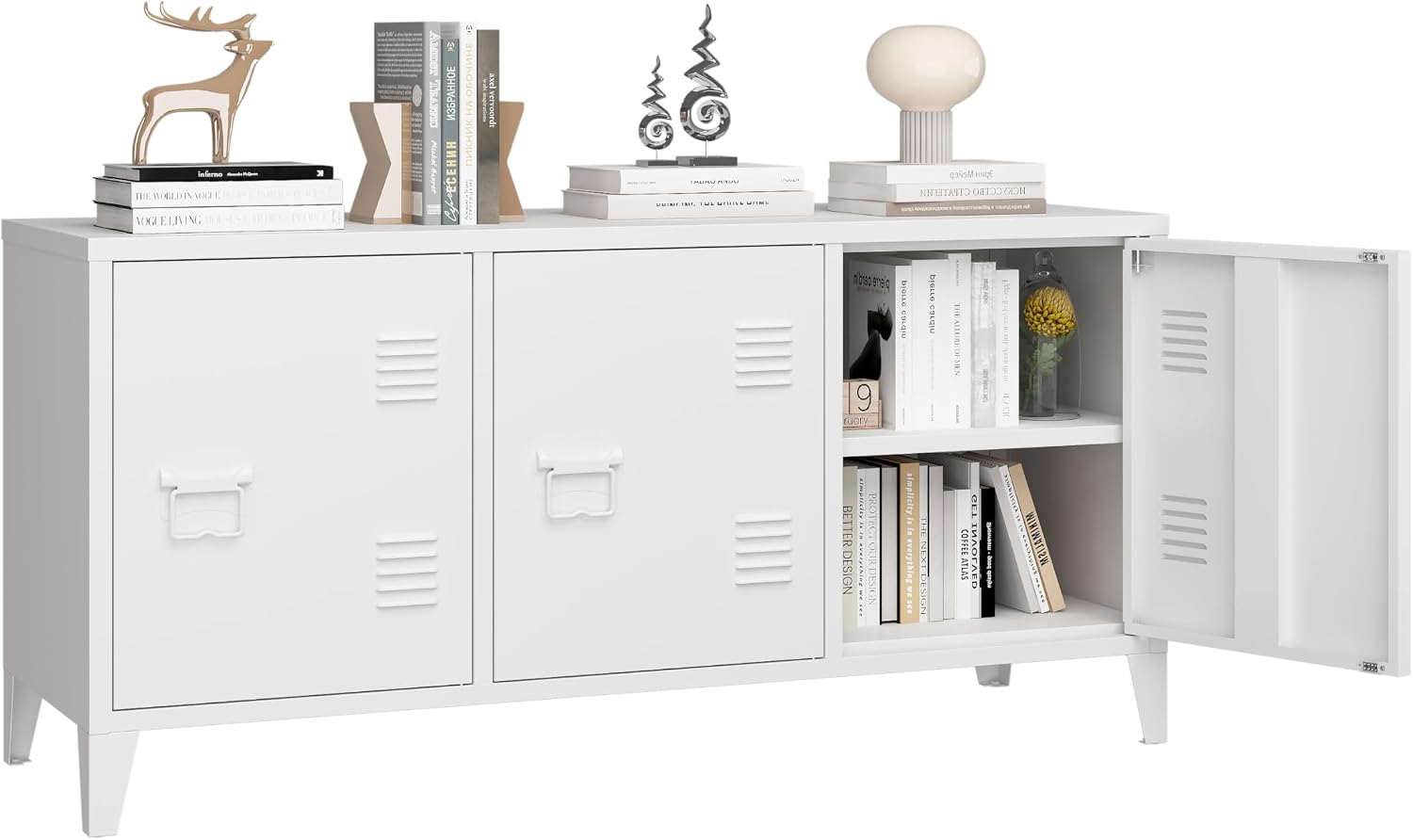 Credenza Office Storage - Pusat Hiburan Meja TV Modern, Lemari