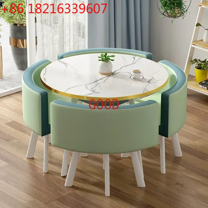 Office Furniture Center - Set Meja Makan Marmer TAO Poker
