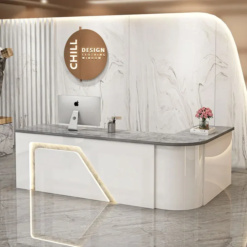 Meja Kasir Sederhana Kecil Lan - Office Furniture Factory Shop ulasan dan harga