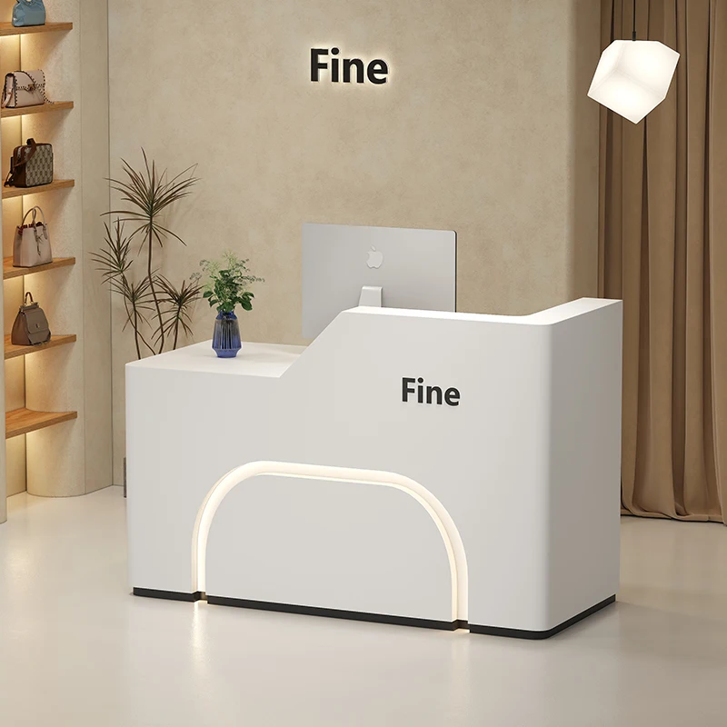 Meja Resepsionis Modern 2026 L - Office Furniture Factory Shop ulasan dan harga