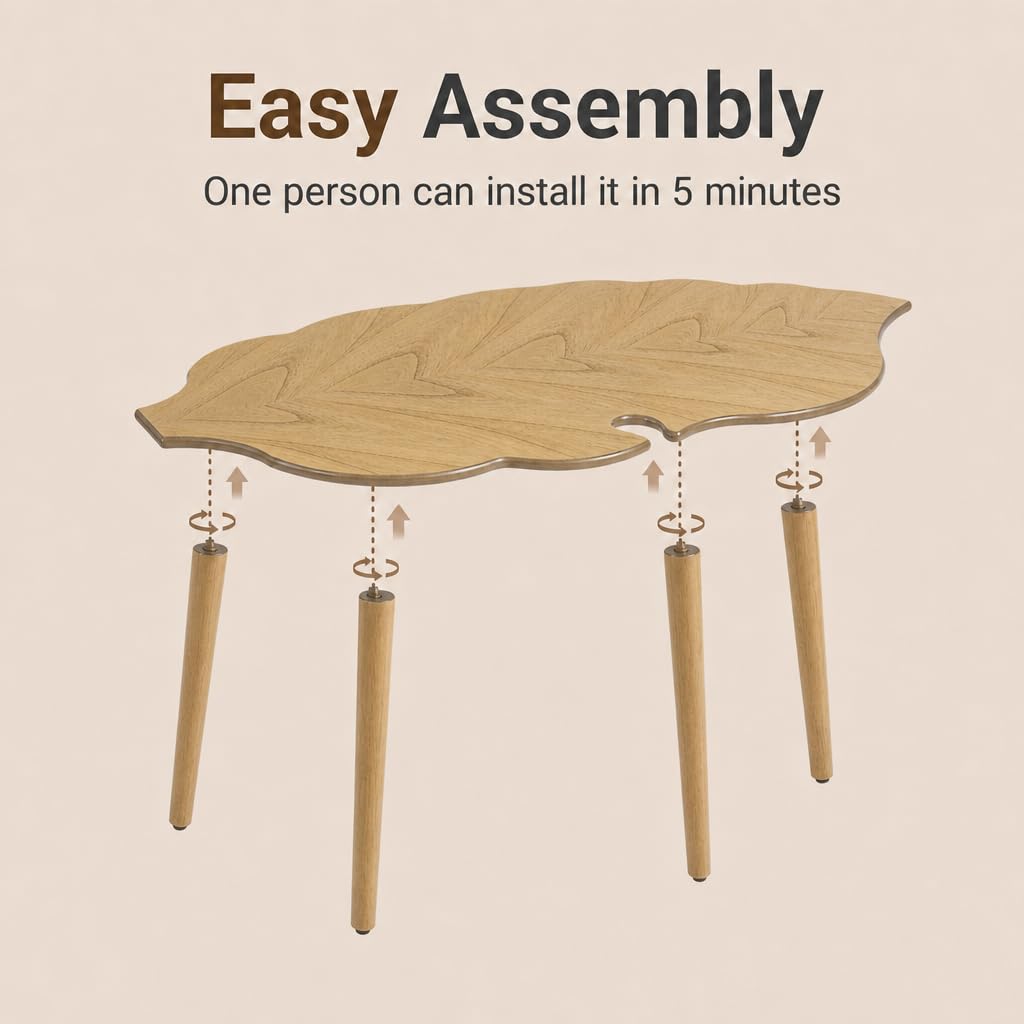 Meja Kopi Kayu Kecil Mudah Dir - Office Furniture Center ulasan dan harga