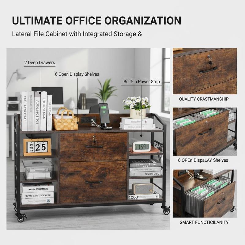 Lemari Penyimpanan Kantor 15.7 - Credenza Office Storage ulasan dan harga