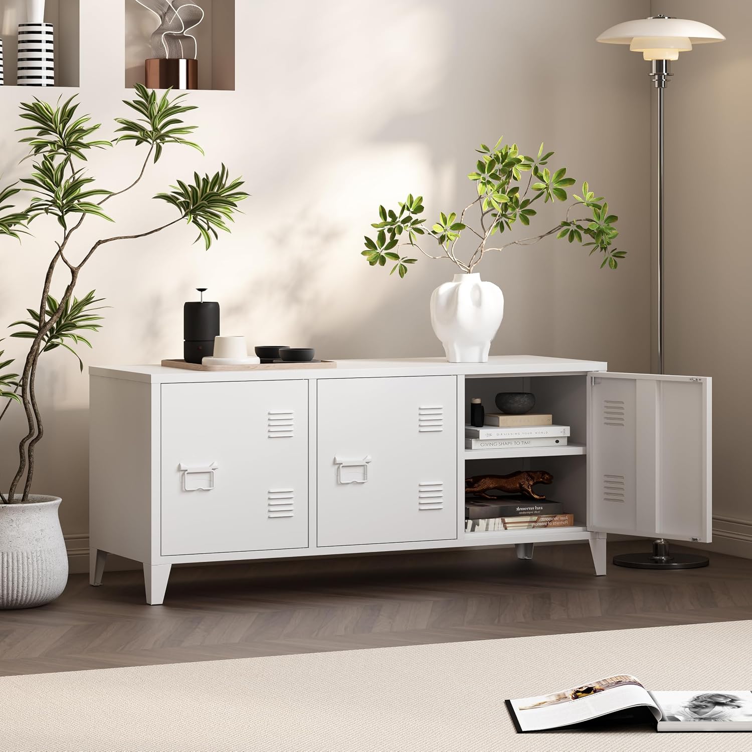 Pusat Hiburan Meja TV Modern,  - Credenza Office Storage ulasan dan harga