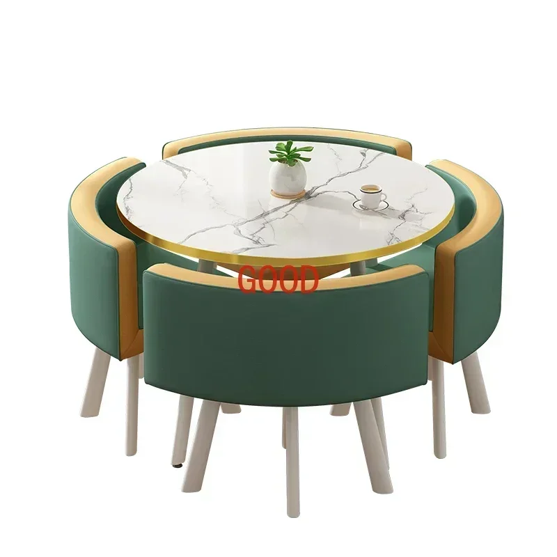 Set Meja Makan Marmer TAO Poke - Office Furniture Center ulasan dan harga