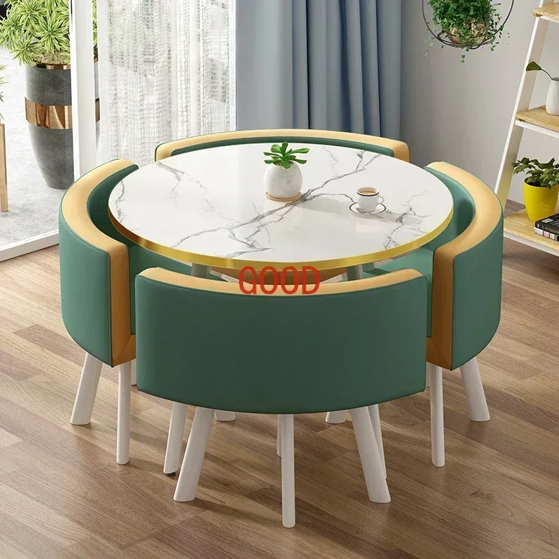 Set Meja Makan Marmer TAO Poke - Office Furniture Center ulasan dan harga