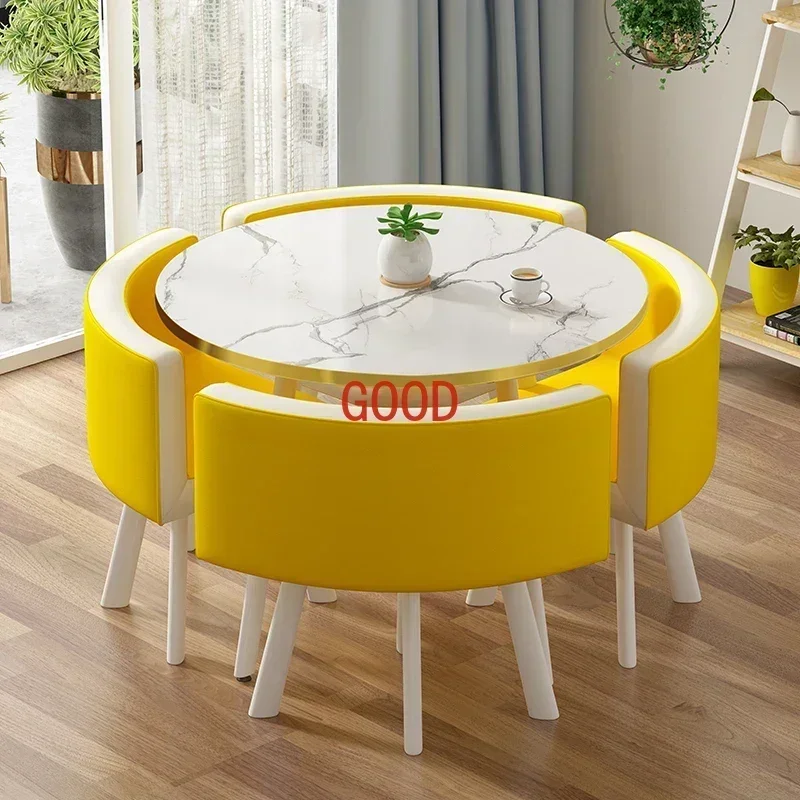 Set Meja Makan Marmer TAO Poke - Office Furniture Center ulasan dan harga